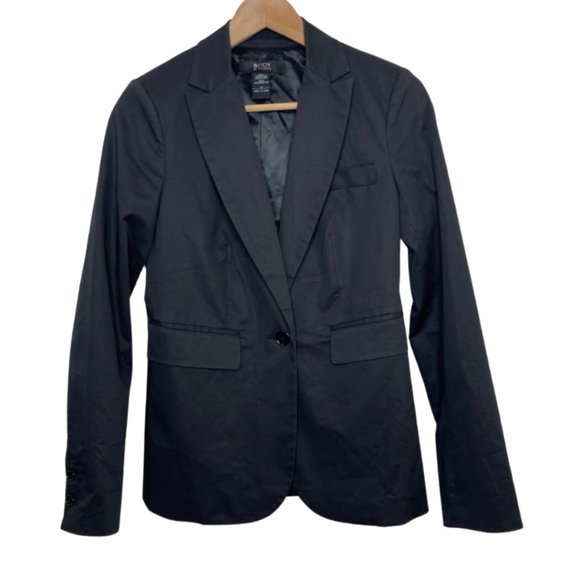 BODY BY VICTORIA | Black Single Button Blazer | Size 2 - Picture 4 of 10